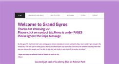 Desktop Screenshot of grandgyros.com